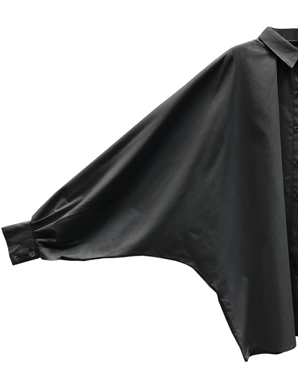 Hedda William Bat Wing Blouse Hedwig Bio Popelin black