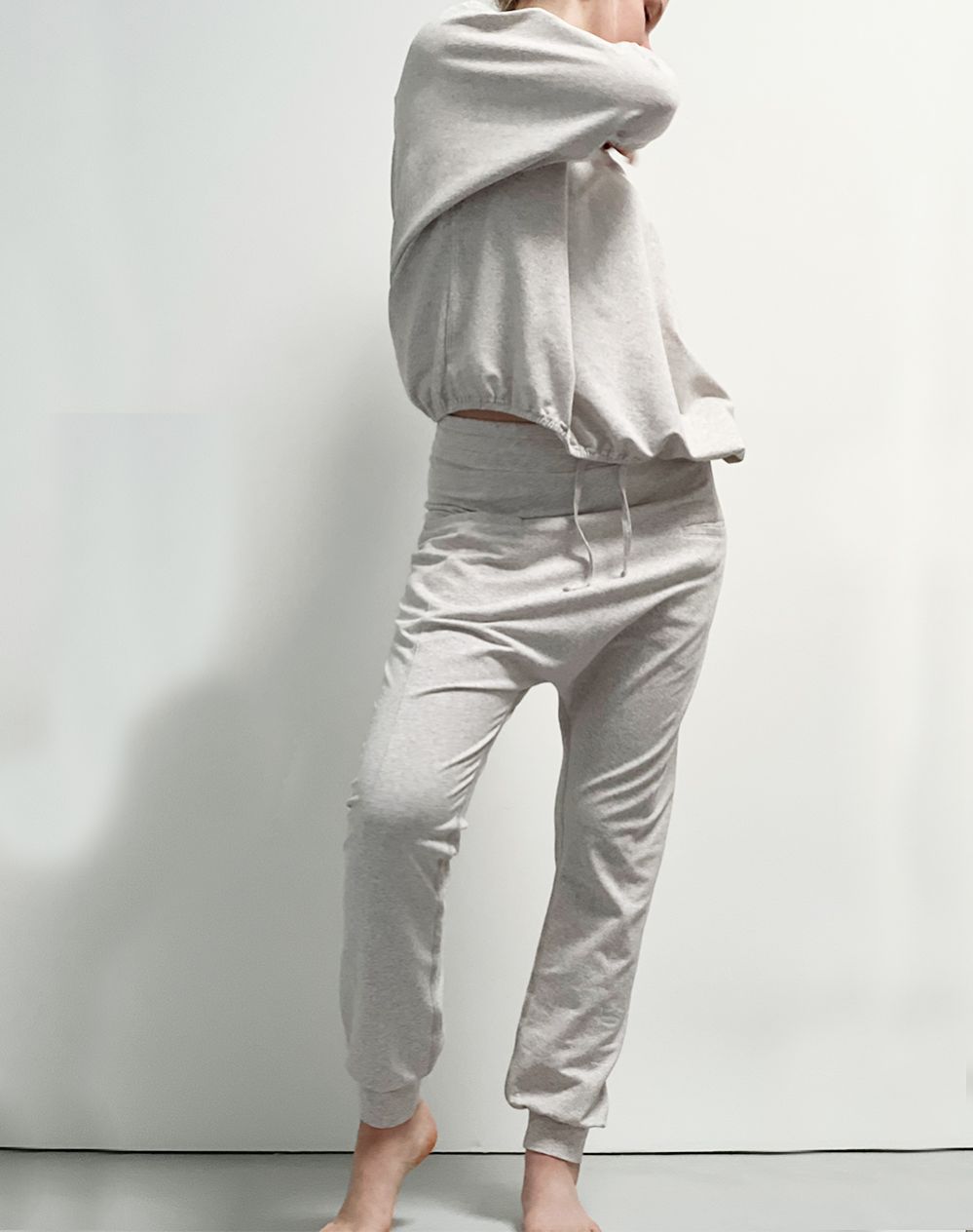 Hedda William Sweater Liv Bio Baumwolle light brown melange