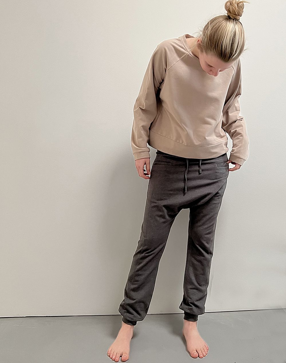 Hedda William Sweaty Hose Delay Bio Baumwolle dark grey melange