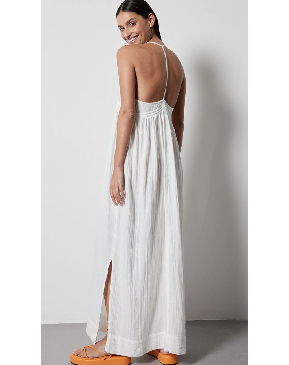 Not Shy Musselin Kleid Tipa lys