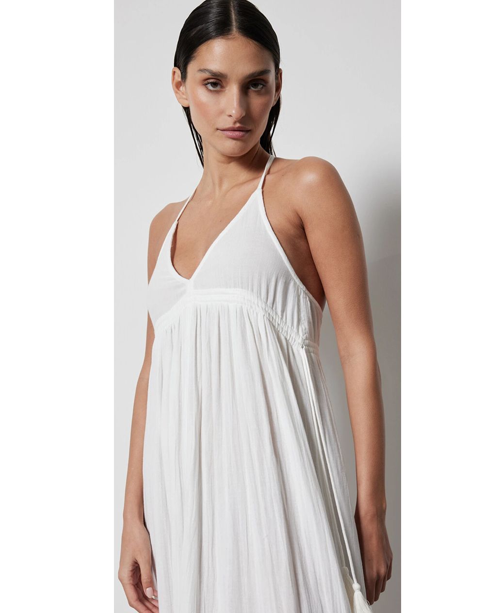 Not Shy Musselin Kleid Tipa lys