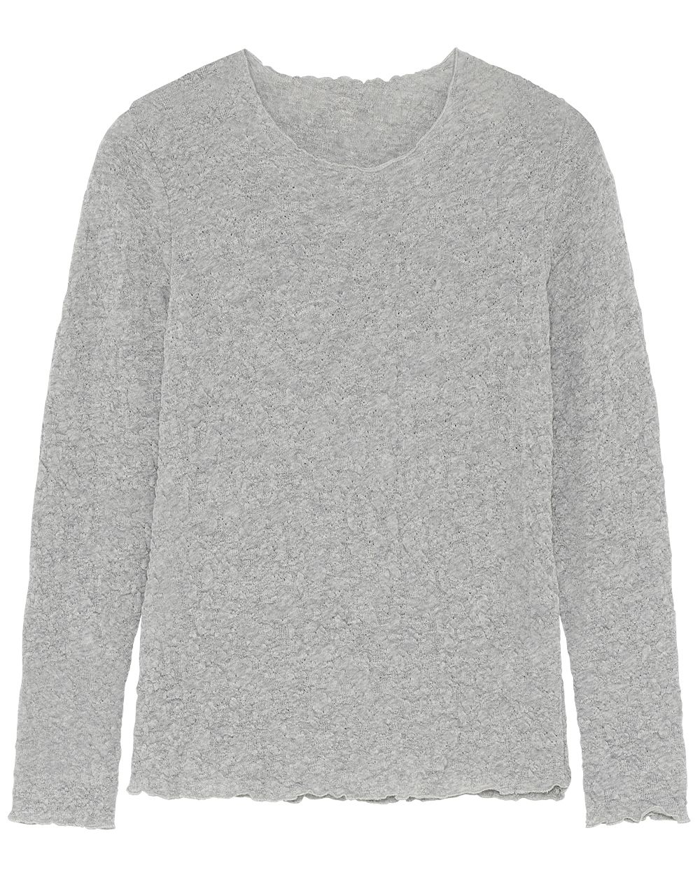 By Basics Merino Bubble Longsleeve grey
