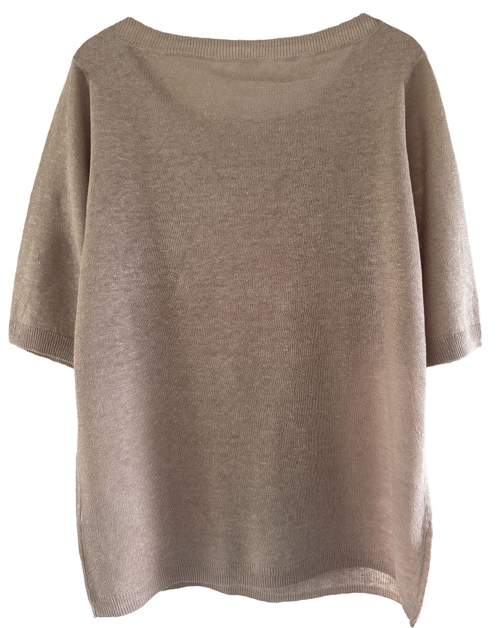 Majestic Filatures Leinen Pullover sable