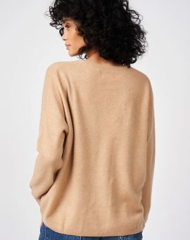 Les tricots de Lea Kaschmir Poncho Sweater Monjako camel