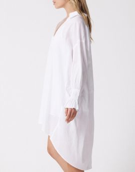 Not Shy Kleid Rina Baumwolle white